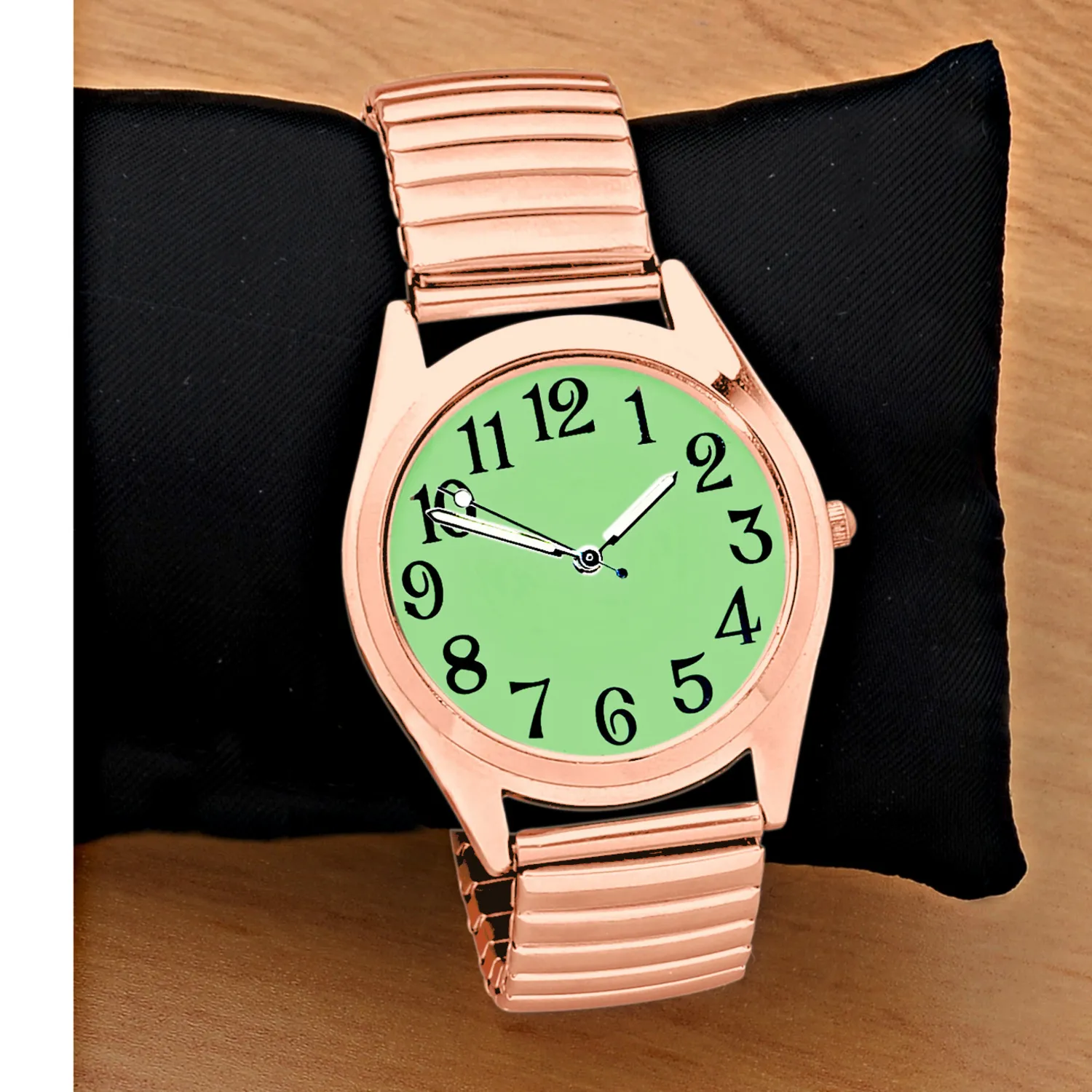 Montre-bracelet grand format, coloris or rose